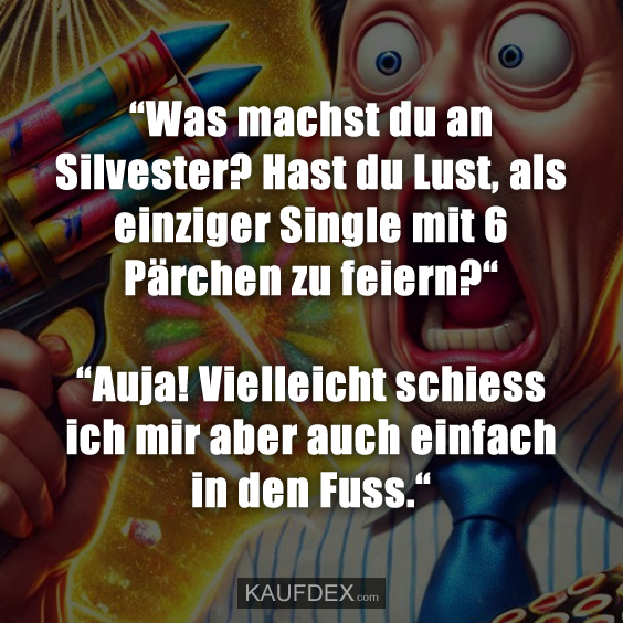 “Was machst du an Silvester? Hast du Lust, als einziger Single mit…