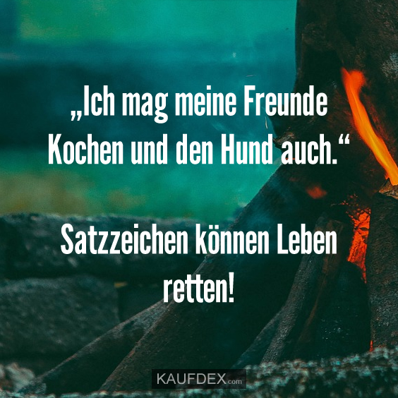 „Ich mag meine Freunde Kochen und den Hund auch.“