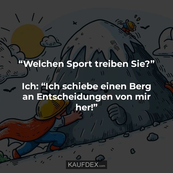 “Welchen Sport treiben Sie?”