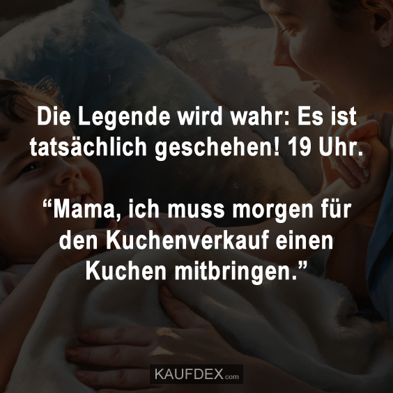 Die Legende wird wahr: Es ist tatsächlich geschehen! 19 Uhr…