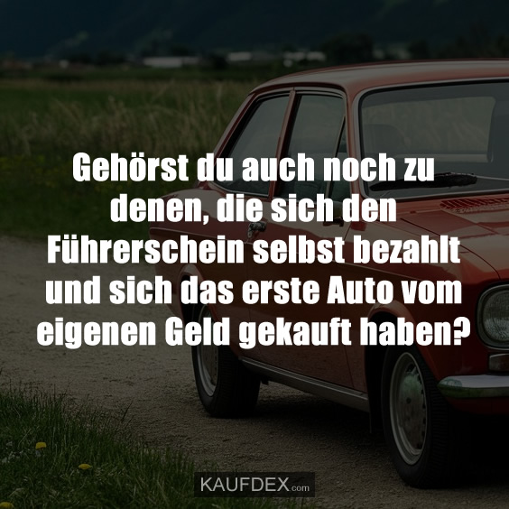 Gehörst du auch noch zu denen, die sich den Führerschein…