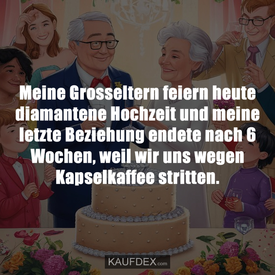 Meine Grosseltern feiern heute diamantene Hochzeit…