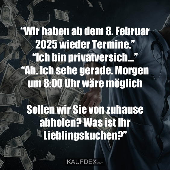 “Wir haben ab dem 8. Februar 2025 wieder Termine.”