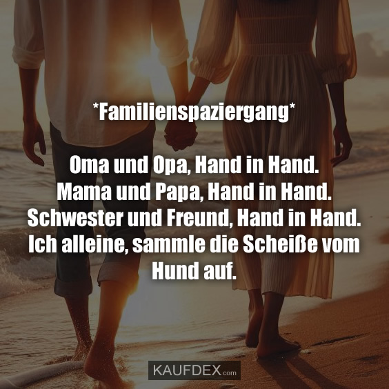 *Familienspaziergang* Oma und Opa, Hand in Hand…