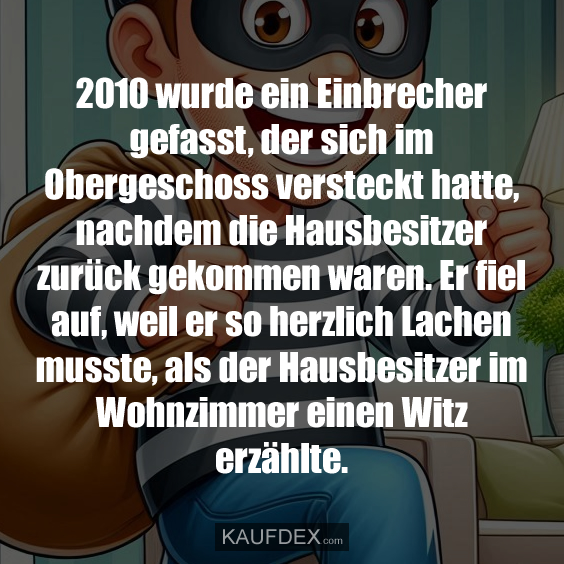 2010 wurde ein Einbrecher gefasst…