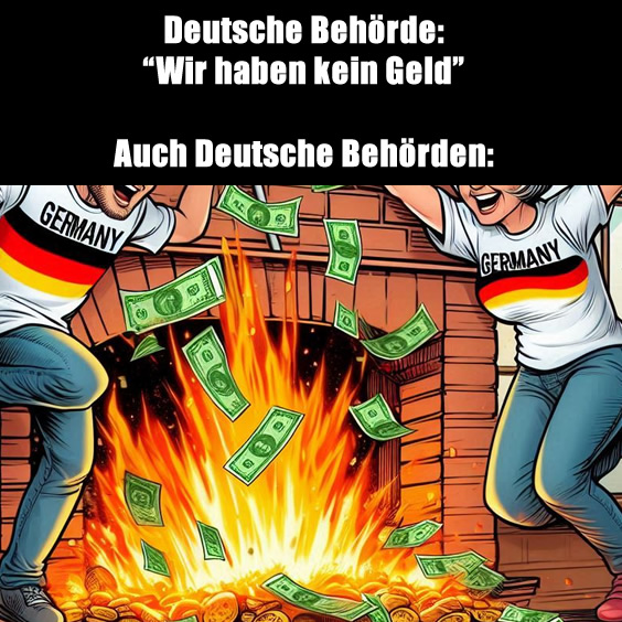 Deutsche Behörde: “Wir haben kein Geld”