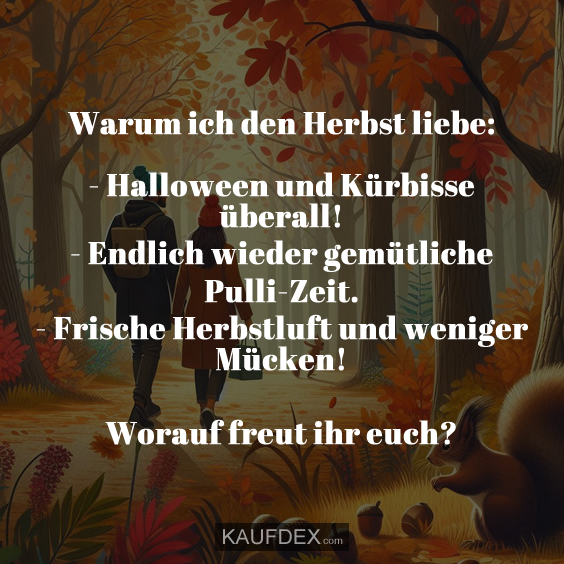 Warum ich den Herbst liebe: