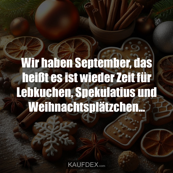 Wir haben September, das heißt es ist wieder…