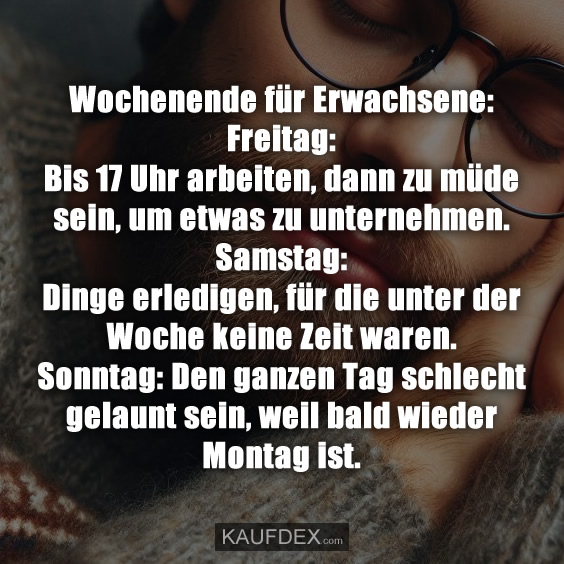 Wochenende für Erwachsene: