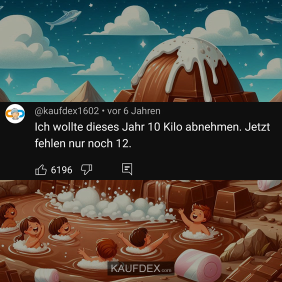 Ich wollte dieses Jahr 10 Kilo abnehmen…