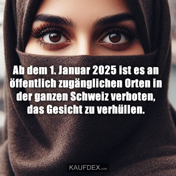 Ab dem 1. Januar 2025 ist es an öffentlich zugänglichen Orten…