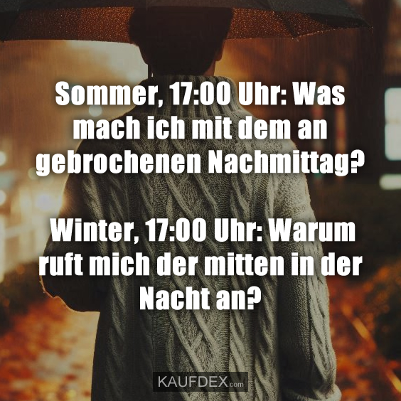 Sommer, 17:00 Uhr: Was mach ich mit dem an gebrochenen Nachmittag?