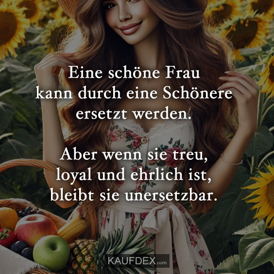 Eine schöne Frau kann durch eine Schönere…