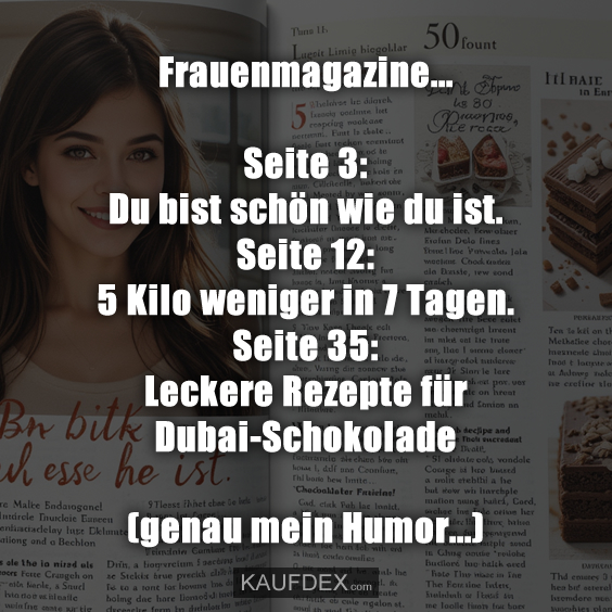 Frauenmagazine… Seite 3: Du bist schön wie du ist…