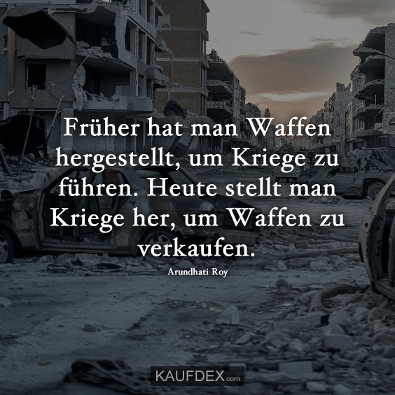 Früher hat man Waffen hergestellt…