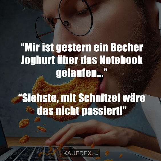 “Mir ist gestern ein Becher Joghurt über das…