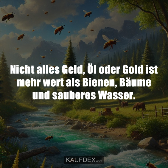 Nicht alles Geld, Öl oder Gold ist mehr wert…