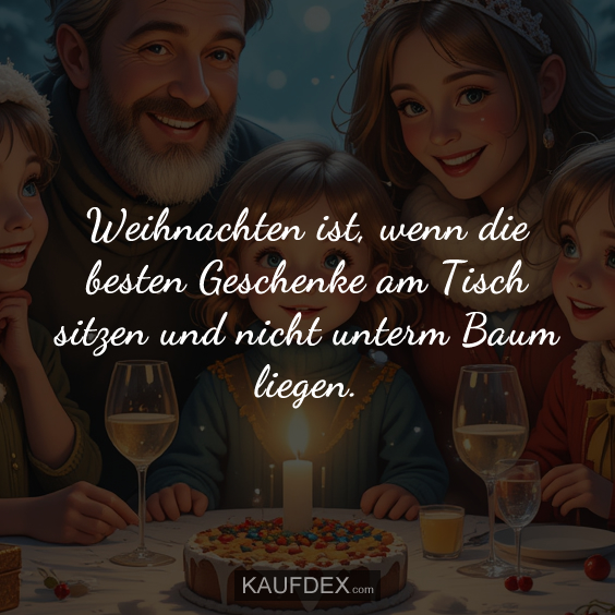 Weihnachten ist, wenn die besten Geschenke…