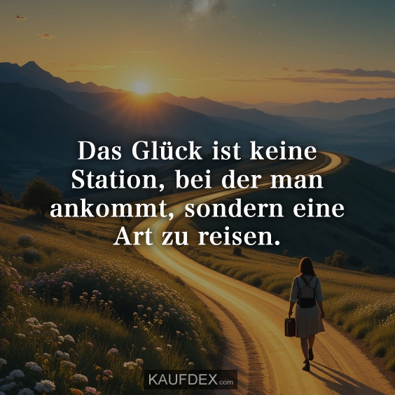 Das Glück ist keine Station…