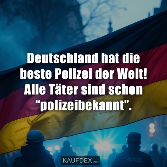 Deutschland hat die beste Polizei der Welt!