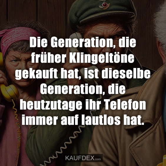 Die Generation, die früher Klingeltöne gekauft hat…