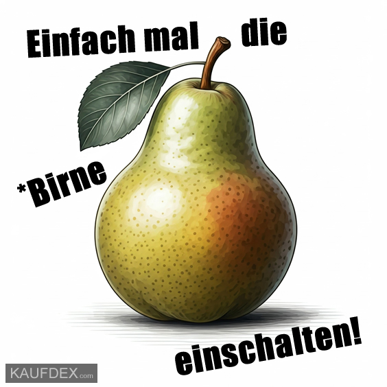 Einfach mal die *Birne einschalten!