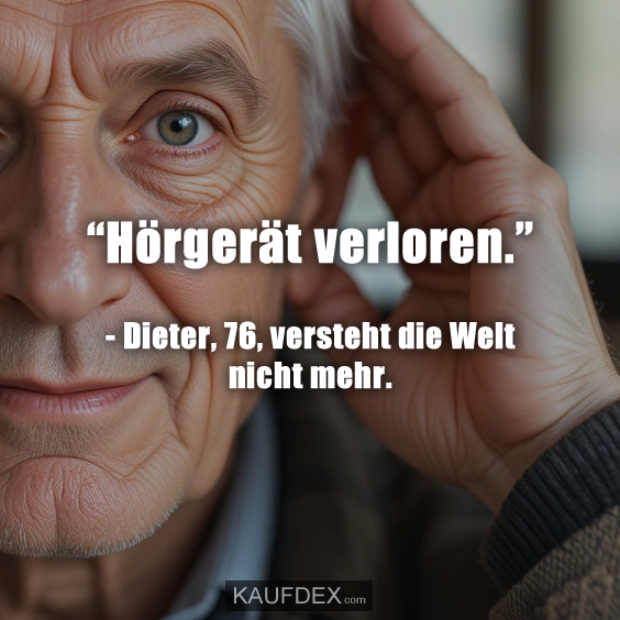 “Hörgerät verloren.”