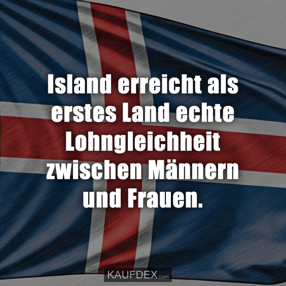 Island erreicht als erstes Land echte…