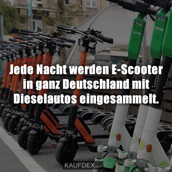 Jede Nacht werden E-Scooter in ganz Deutschland…