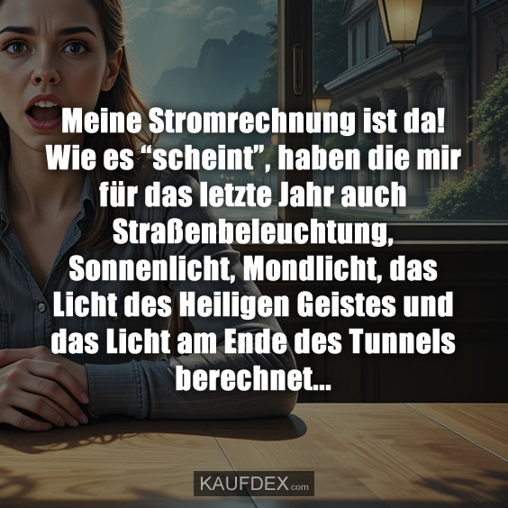 Meine Stromrechnung ist da! Wie es “scheint”…