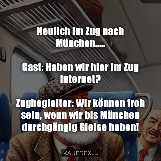 Neulich im Zug nach München….