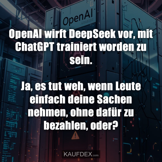 OpenAI wirft DeepSeek vor, mit ChatGPT trainiert worden zu sein…