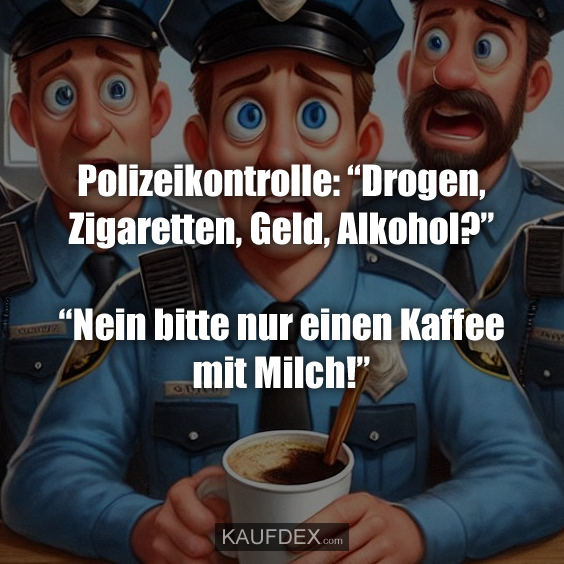 Polizeikontrolle: “Drogen, Zigaretten, Geld, Alkohol?”