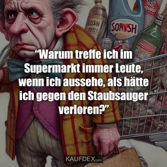 “Warum treffe ich im Supermarkt immer Leute…