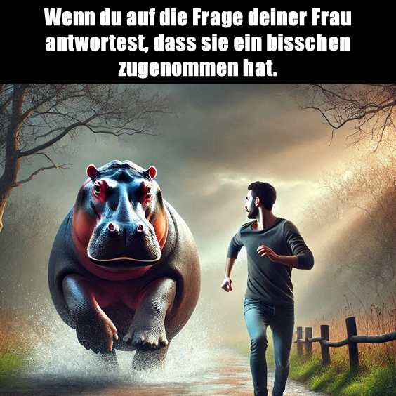 Wenn du auf die Frage deiner Frau antwortest…