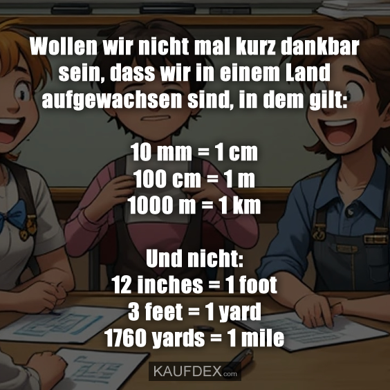 Wollen wir nicht mal kurz dankbar sein…