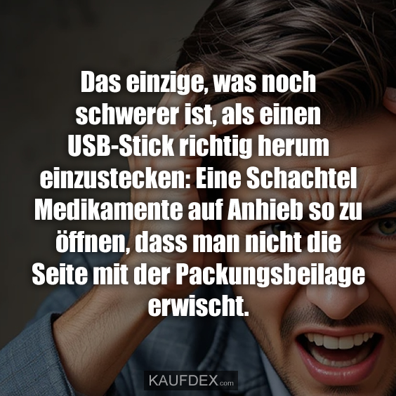 Das einzige, was noch schwerer ist…