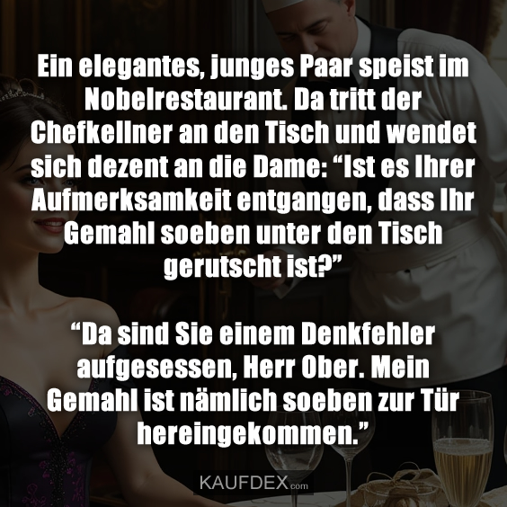 Ein elegantes, junges Paar speist im Nobelrestaurant…