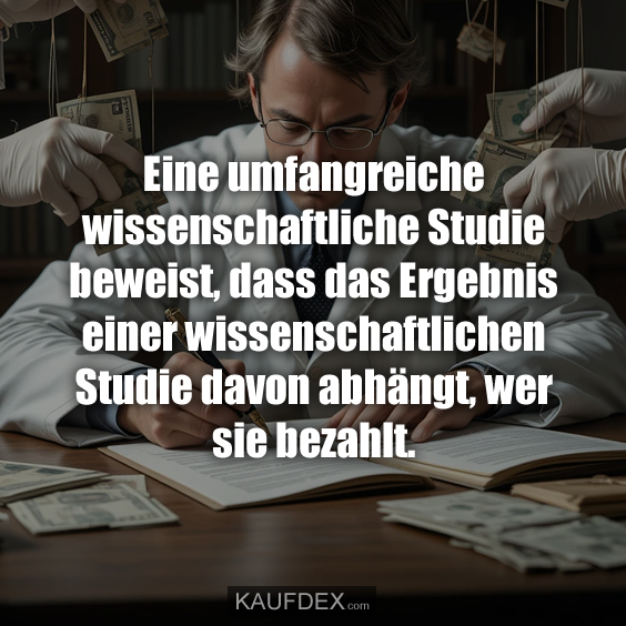 Eine umfangreiche wissenschaftliche Studie beweist…