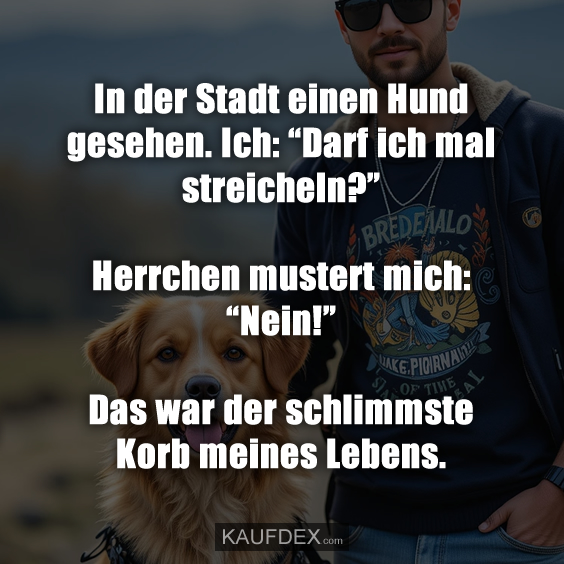 In der Stadt einen Hund gesehen…