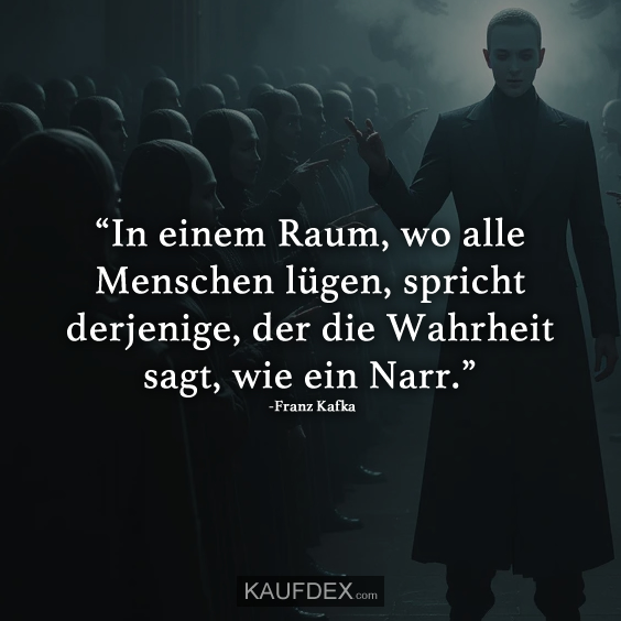 “In einem Raum, wo alle Menschen lügen…