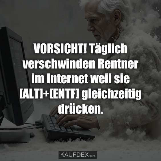 VORSICHT! Täglich verschwinden Rentner im Internet…