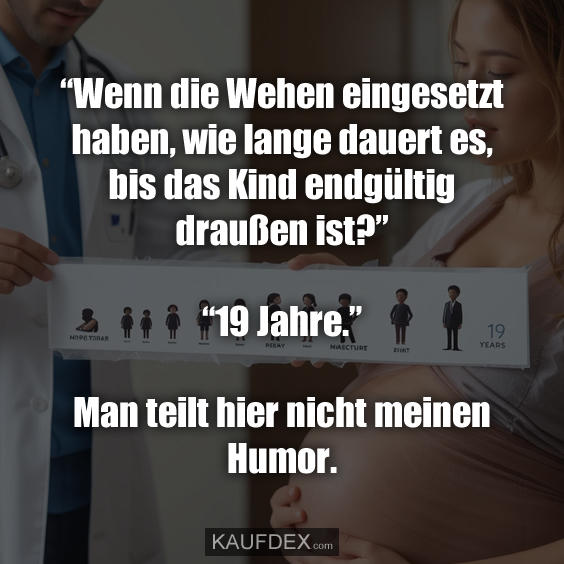 “Wenn die Wehen eingesetzt haben, wie lange dauert es…