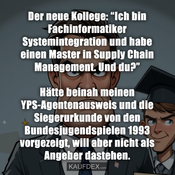 Der neue Kollege: “Ich bin Fachinformatiker Systemintegration…