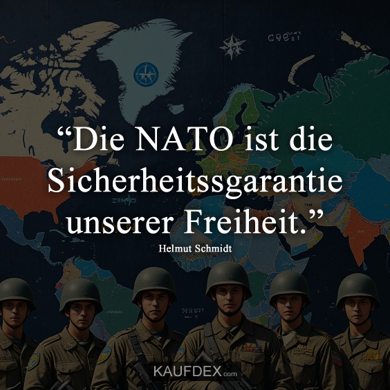 “Die NATO ist die Sicherheitssgarantie unserer Freiheit.”