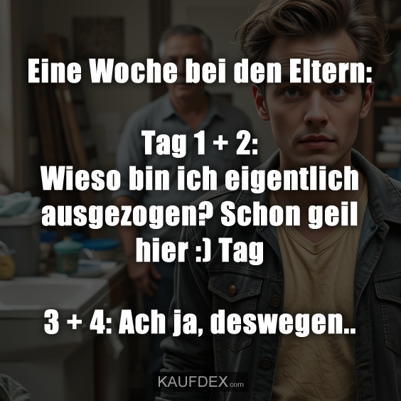 Eine Woche bei den Eltern: Tag 1 + 2: Wieso bin ich eigentlich ausgezogen?