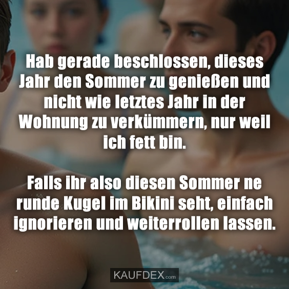 Hab gerade beschlossen, dieses Jahr den Sommer…