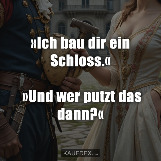 »Ich bau dir ein Schloss.«