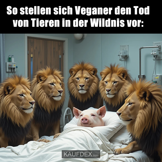 So stellen sich Veganer den Tod von Tieren in der Wildnis vor: