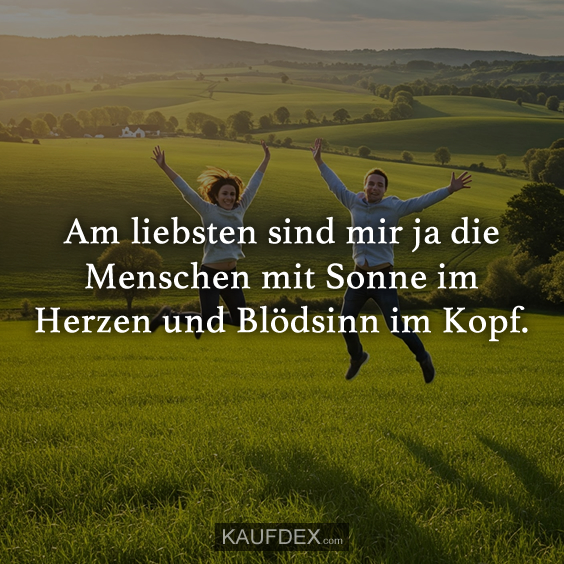 Am liebsten sind mir ja die Menschen…